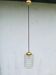 Art deco sandblasted glass pendant light