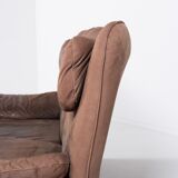 Vintage 2-seater sofa in aniline leather from the 1970s