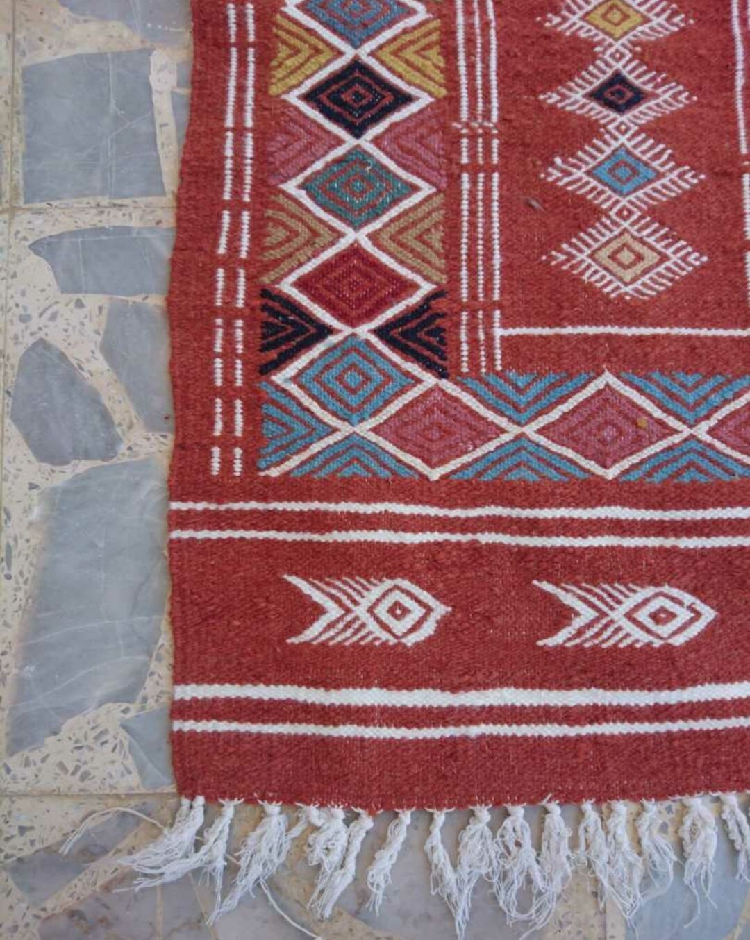 Handmade berber kilim rug 60x100cm