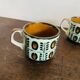 Ensemble de 4 tasses Motif Noix Belguim Boch