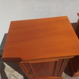 Pair of cherry bedsides