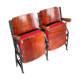 Paire de fauteuils de cinéma vintage
