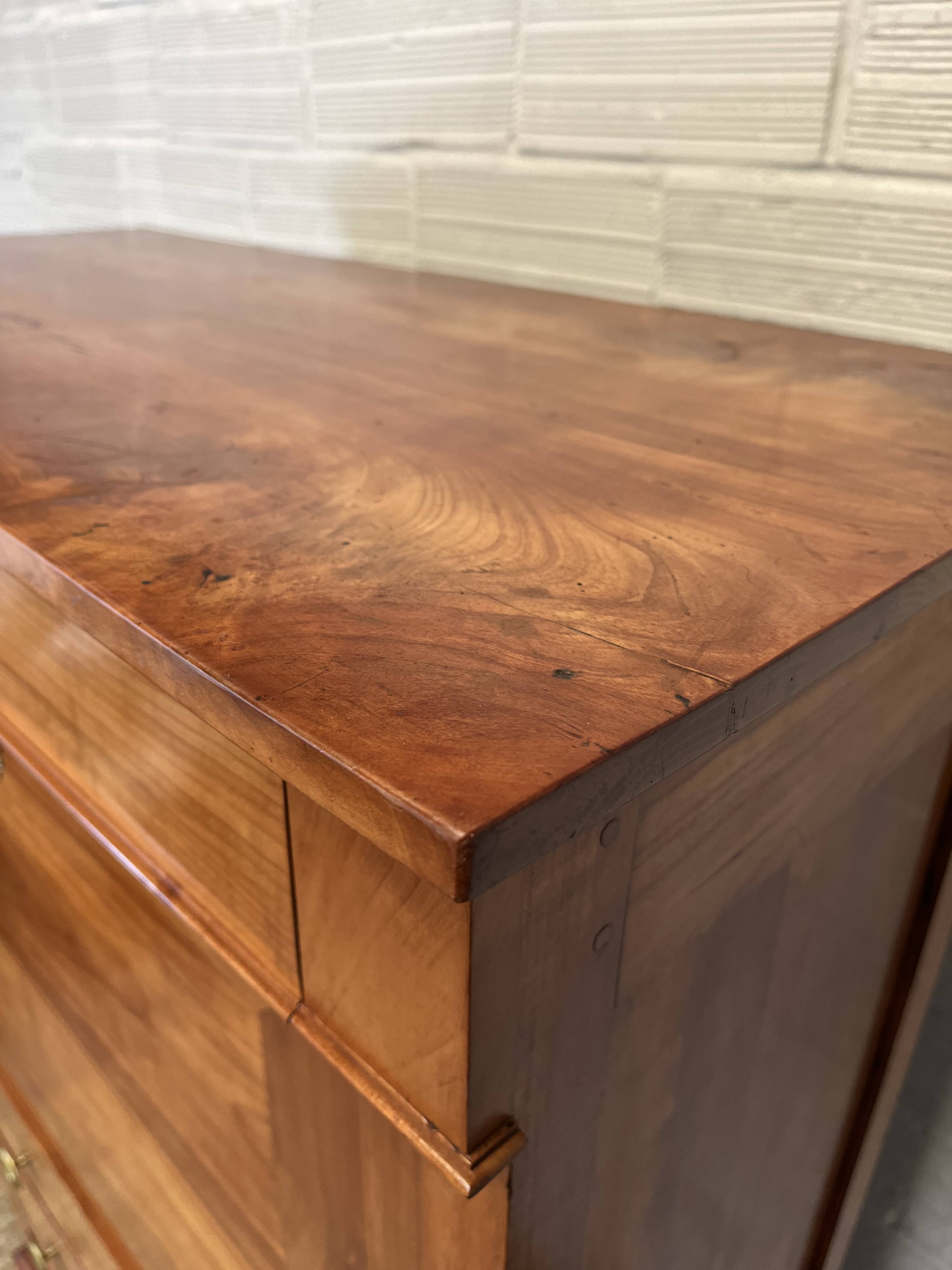 Directory secretary in solid cherry wood