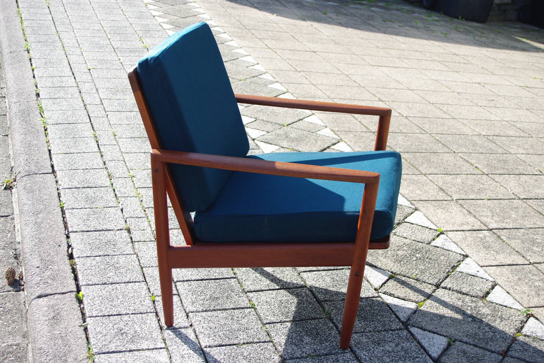 Fauteuil danois vintage en teck de john boné 1950