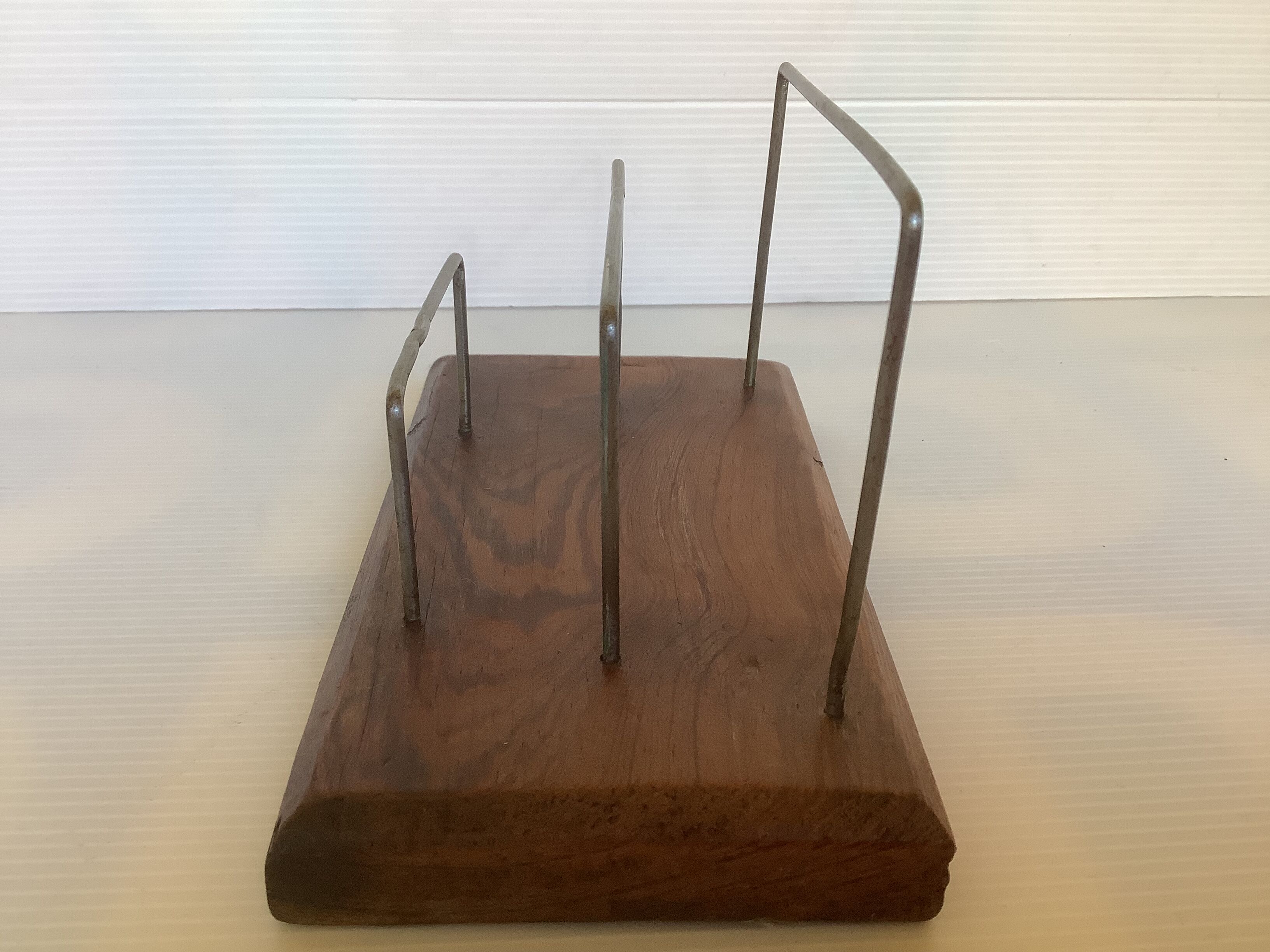 Old mail rack wood metal