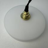 Pair of old ufo pendants in vintage opaline
