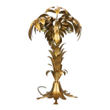 Lampe de table palmier hollywood regency hans kogl métal doré 1970