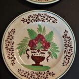 Sarreguemines flat plates late nineteenth series of four