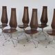 6 chaises M352 dites Lyre par Théo Häberli, Suisse vers 1968