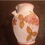 Vintage Gargoulette pitcher Autumn foliage patterns