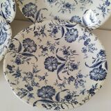 Ensemble de 4 assiettes creuses Gien et Enoch Wedgwood