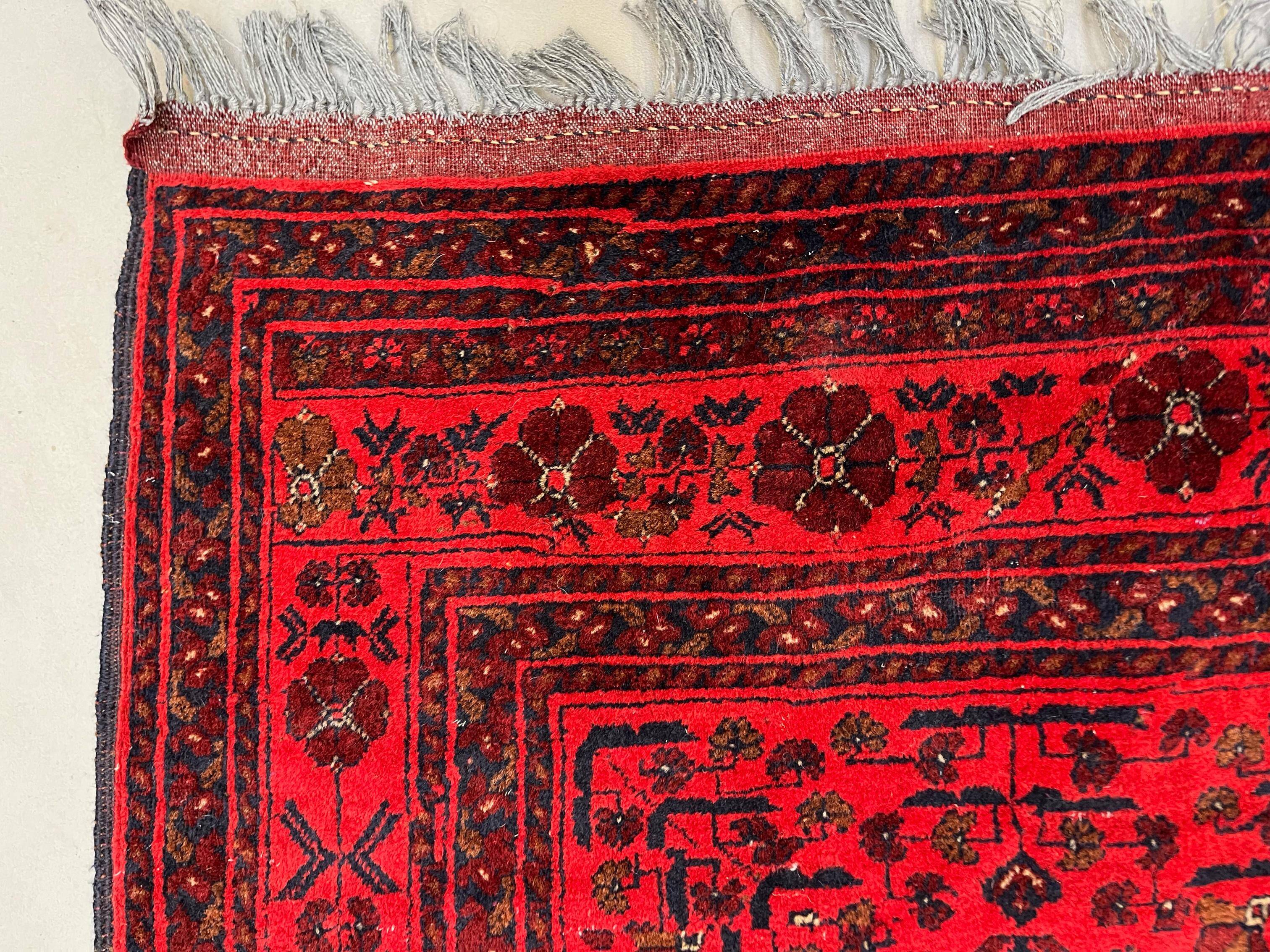 Afghan Khal Mohammadi Rug 300x195 cm, Vintage Turkoman Ersari Rug