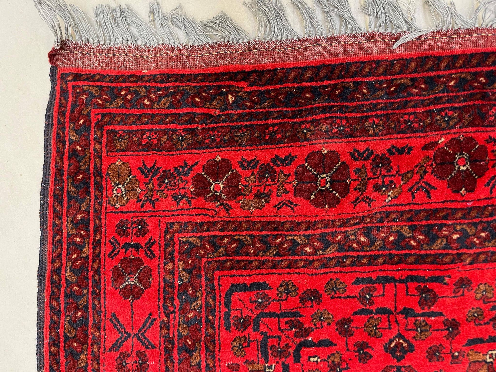 Afghan Khal Mohammadi Rug 300x195 cm, Vintage Turkoman Ersari Rug