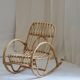 VINTAGE RATTAN ROCKING CHAIR