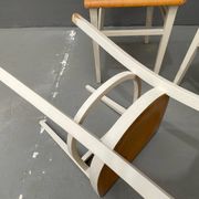 3 chaises en bois, Tchécoslovaquie années 1950