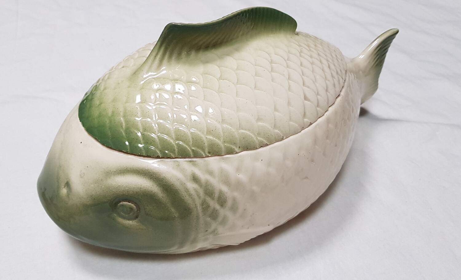 Fish service, Longwy, 14 pieces