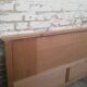 Scandinavian style headboard vintage oak wood 50s
