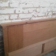 Scandinavian style headboard vintage oak wood 50s