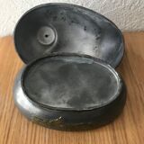 Tin duck box and brass