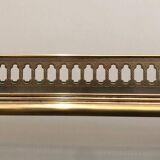 Neoclassical style rolling table in silvered brass