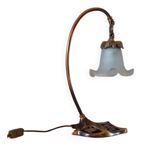 Lampe de bureau « col - nouveau laiton