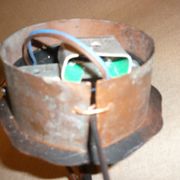 Wall lamp in iron