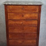 Six-drawer chest of drawers or chiffonnier, Empire / Restoration period