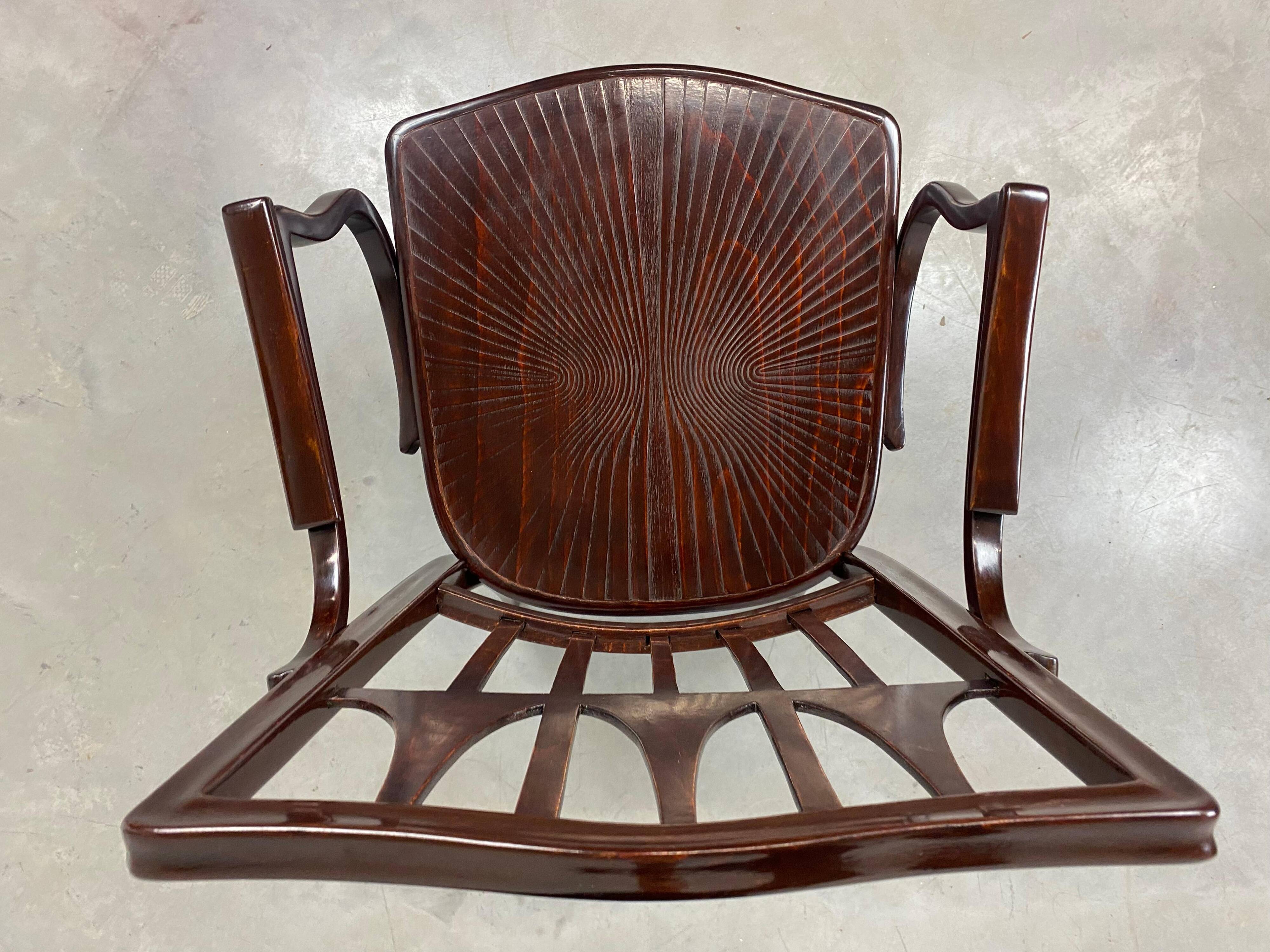 Office chair Secession nr.327 by Koloman Moser for J.&J.Kohn