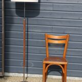 Scandinavian metal wood floor lamp