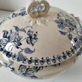 Antique ironstone tureen – Bordeaux MGB – blue floral decoration