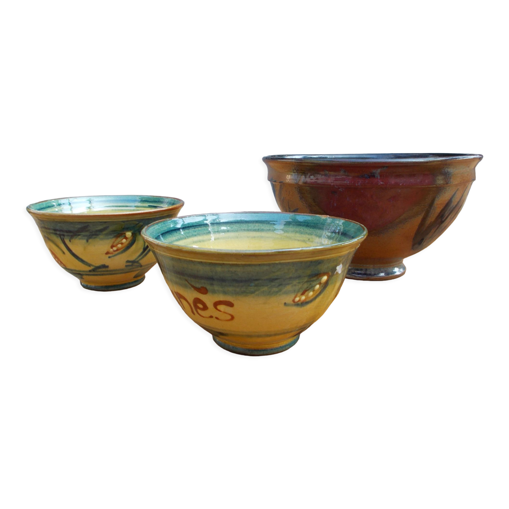 Set of 3 corsican ceramic