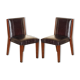 Chaises d'appoint Ralph Lauren Metropolis cuir patiné crocodile