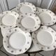 Set of 6 flat plates Digoin Sarreguemines 50s