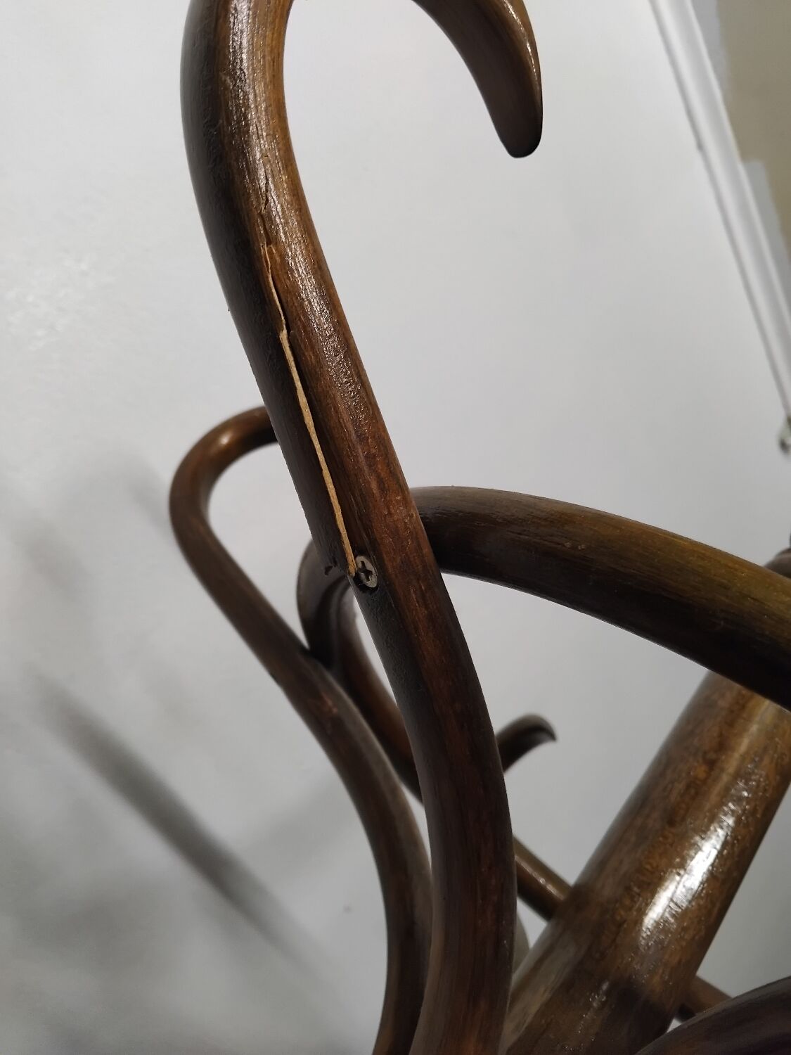 Vintage Wooden Parrot Coat Rack