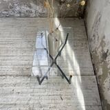 60s glass coffee table