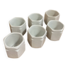 Set of 6 YALACTA porcelain yogurt pots