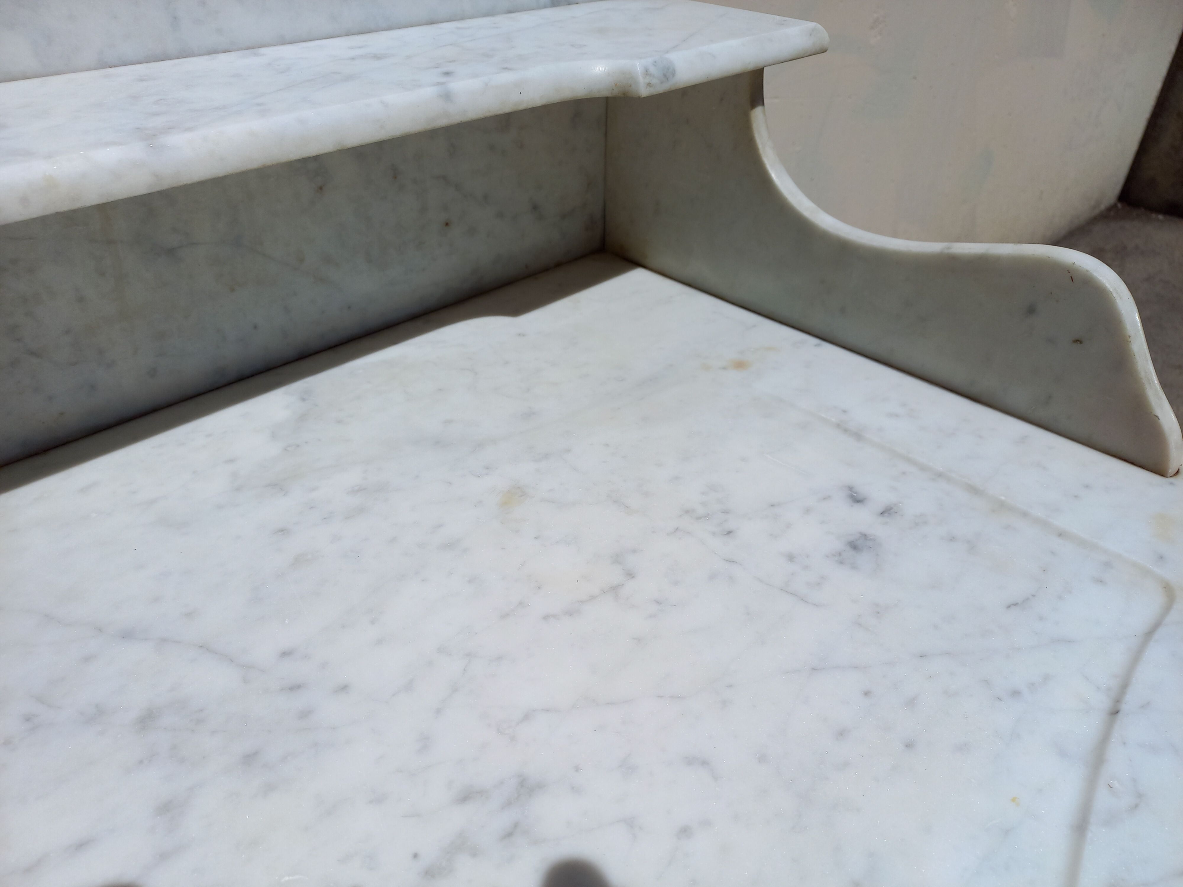 Toilet table, marble top