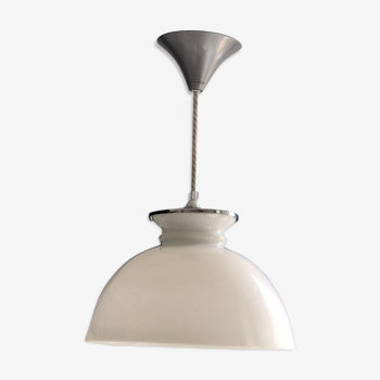 Suspension opaline blanche 30