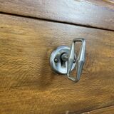 Chest of drawers Art Deco period beech tinted and veined marble