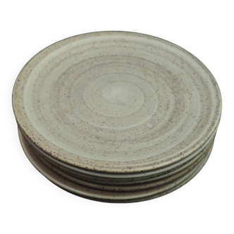 Niderville stoneware plates, weasel model
