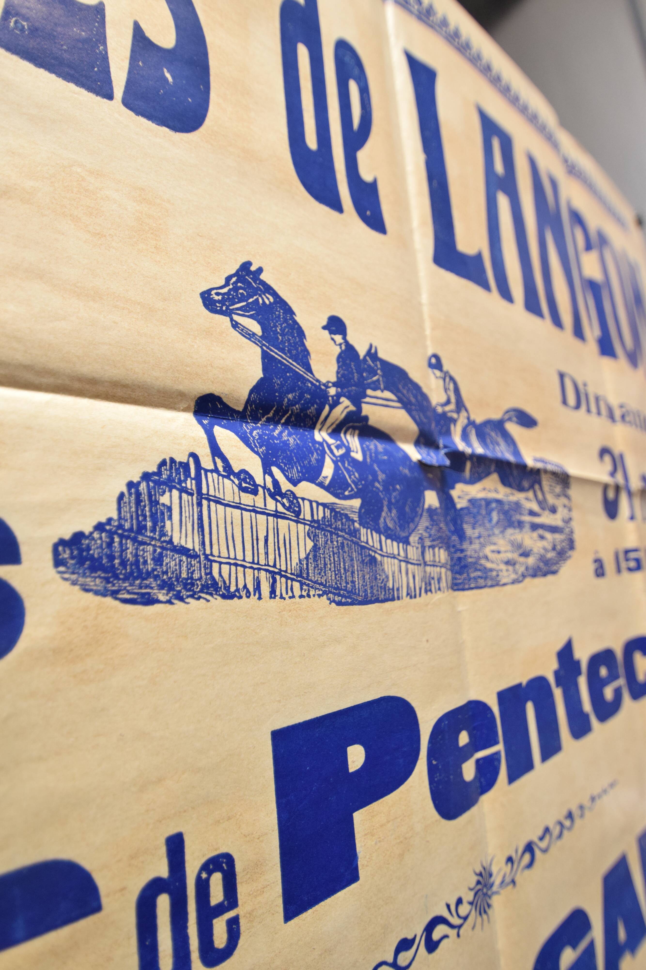 Poster "Langon Races" - 1930s