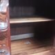 19th-century walnut buffet with two bodies.