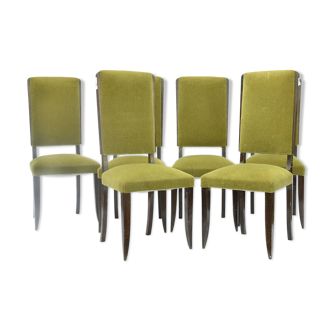 Series of 6 vintage chairs
