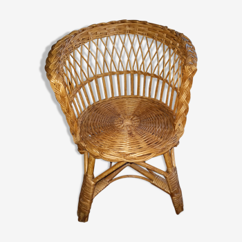 Fauteuil enfant osier