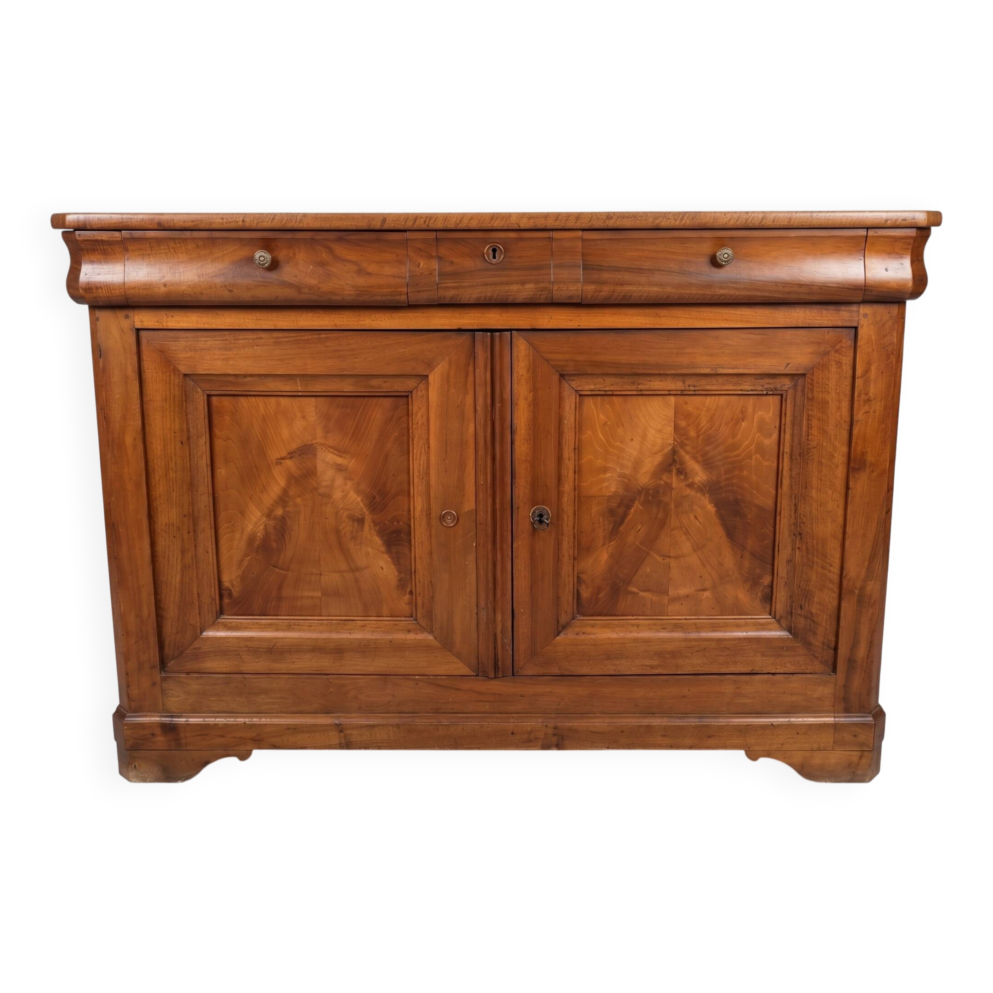 Very old in solid walnut.
