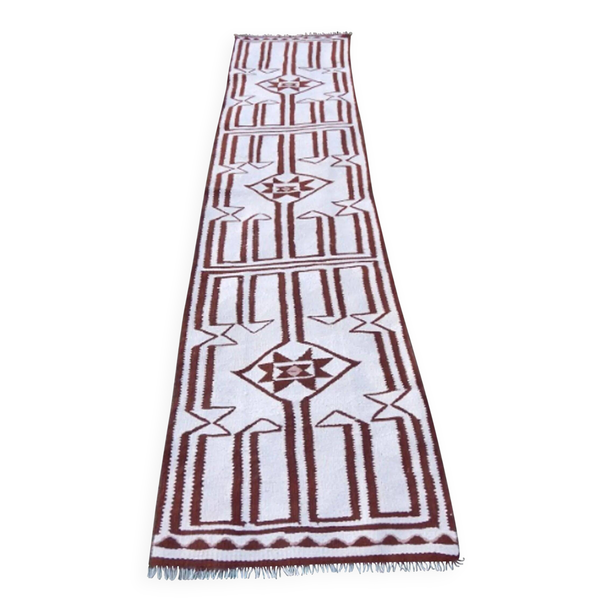 Vintage Turkish hallway rug 78x314 cm
