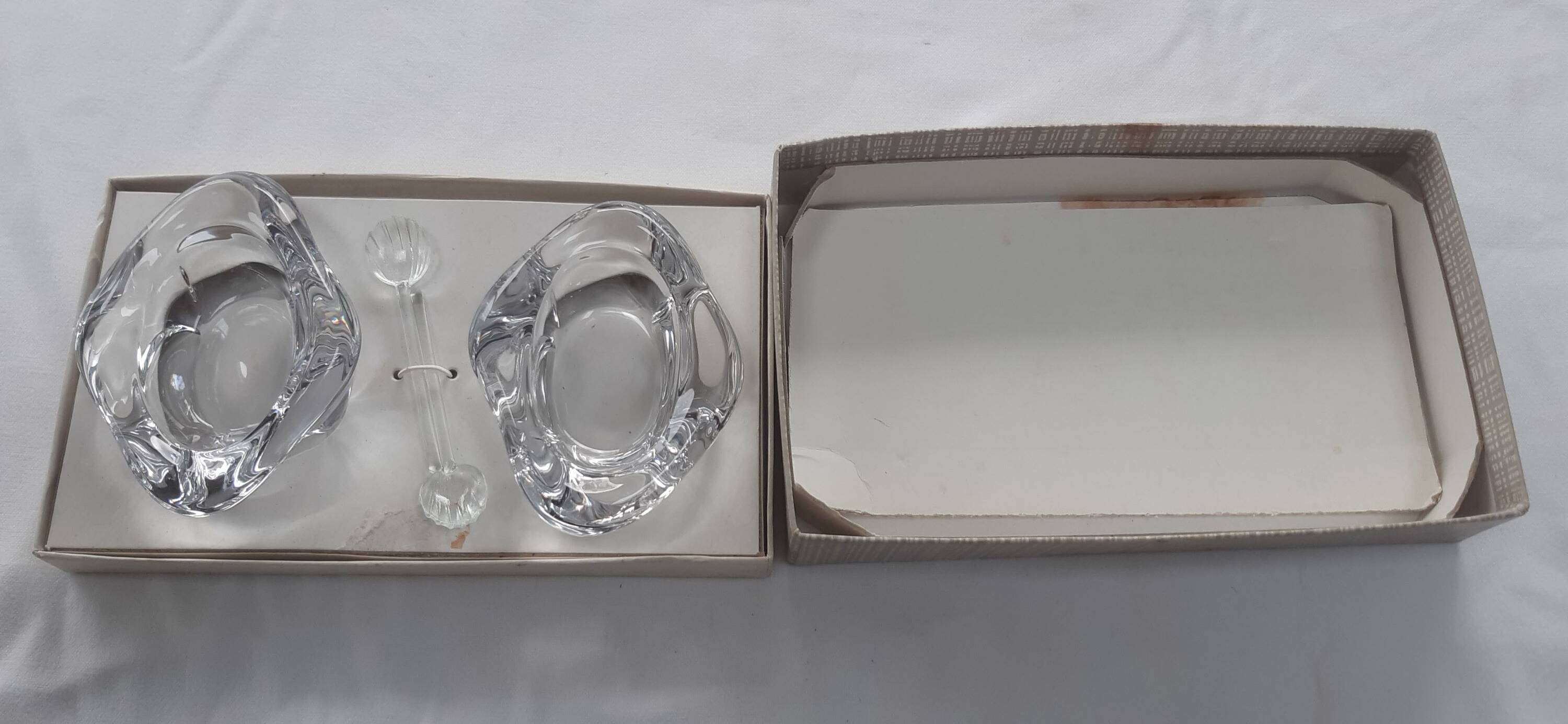 Bayel crystal salt and pepper shaker from the 60s