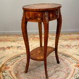 Coffee table in transition style marquetry