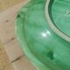 Vintage cabbage decorated earthenware salad bowl