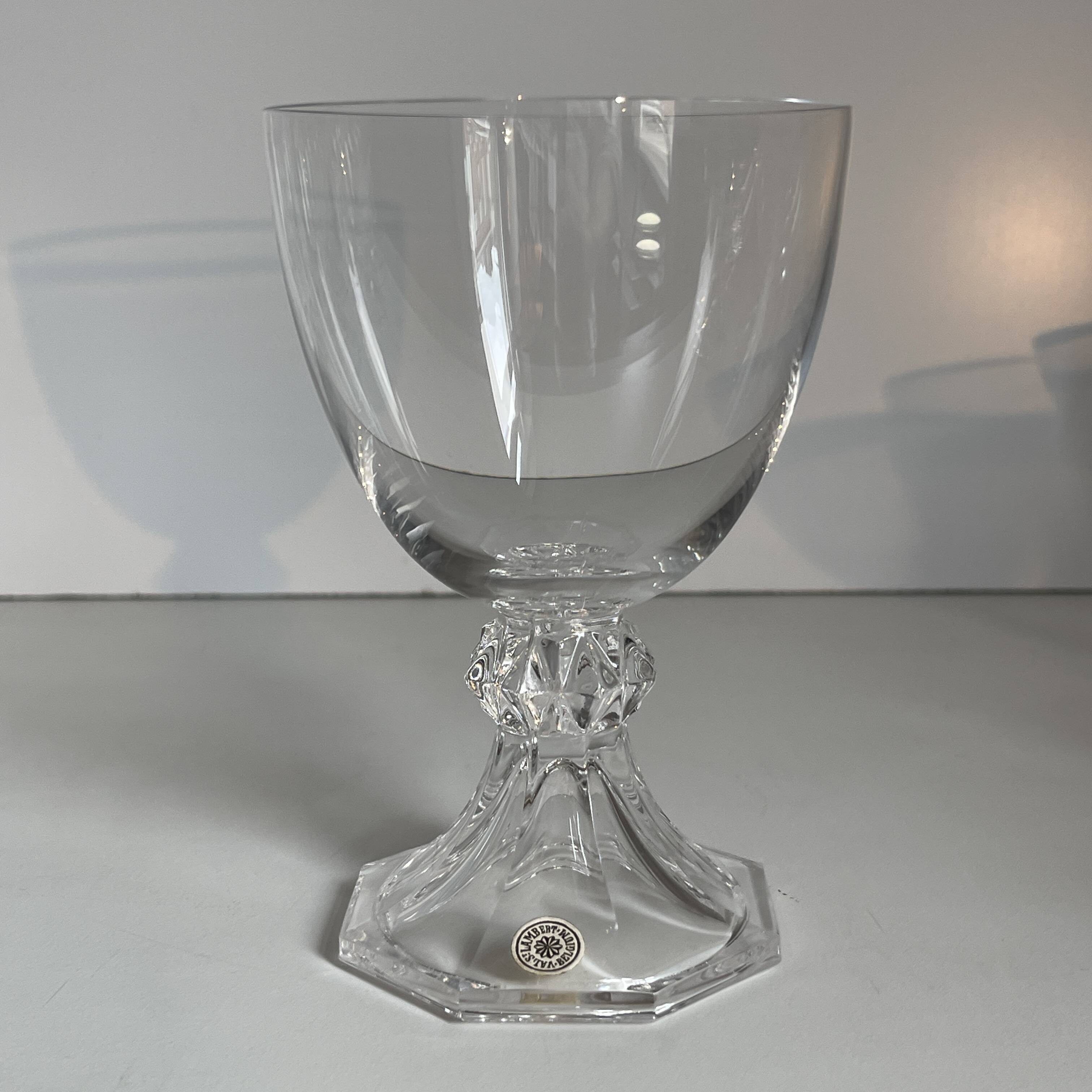 Val Saint Lambert "Yale" crystal service, 1970s